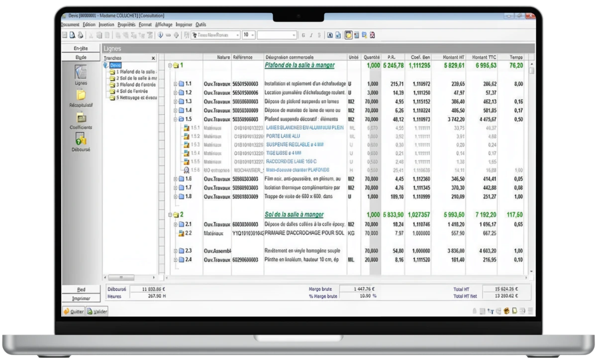 Ancien logiciel de gestion devis entreprise avant intégration odoo